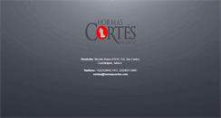 Desktop Screenshot of hormascortes.com